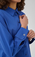 Load image into Gallery viewer, MEW Sunna Deco Cuff Shirt in Beaucop Blue
