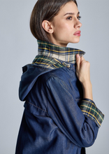 Load image into Gallery viewer, Allegra Denim Check Contrast Blouse
