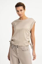 Load image into Gallery viewer, Yaya Sleeveless Top with Side Ties Cashmere Grey
