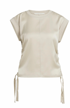 Load image into Gallery viewer, Yaya Sleeveless Top with Side Ties Cashmere Grey
