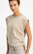Load image into Gallery viewer, Yaya Sleeveless Top with Side Ties Cashmere Grey
