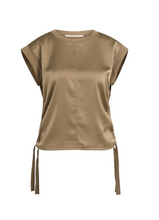 Load image into Gallery viewer, Yaya Sleeveless Top with Side Tie Teak Brown
