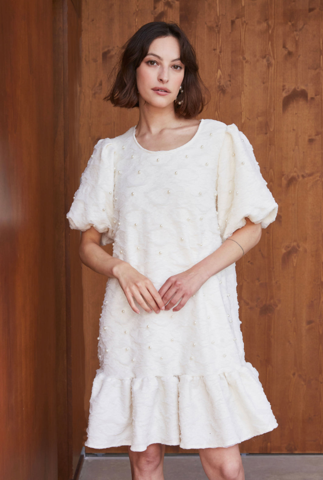 Eva Ivory Pearl Dress