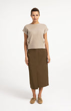 Load image into Gallery viewer, Jacquard knit top with cap sleeves
