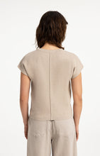 Load image into Gallery viewer, Jacquard knit top with cap sleeves
