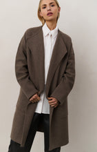 Load image into Gallery viewer, Long coatigan with patch pockets
