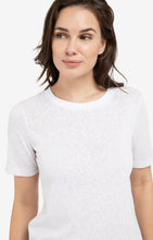 Load image into Gallery viewer, Melange T-shirt with contrasting ribbed trim
