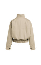 Load image into Gallery viewer, Oversized jacket with stand collar
