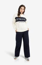Load image into Gallery viewer, Trousers with pleats, wide legs and drawcord at the waist
