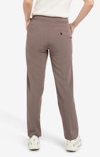 Load image into Gallery viewer, Woven trousers with asymmetrical waistband and straight fit
