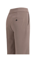 Load image into Gallery viewer, Woven trousers with asymmetrical waistband and straight fit
