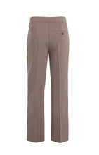 Load image into Gallery viewer, Woven trousers with asymmetrical waistband and straight fit
