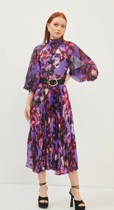 Sophie Purple Midi Dress